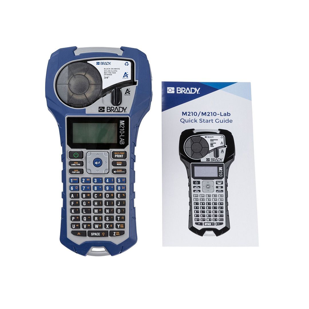 Принтер BRADY M210-LAB (Eng). Портативный принтер-маркиратор для лабораторий в картонной коробке с картриджем M21-750-7425