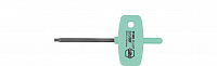 Штифтовый ключ Wiha TORX PLUS с рукояткой-ключиком и чёрным оксидированным покрытием