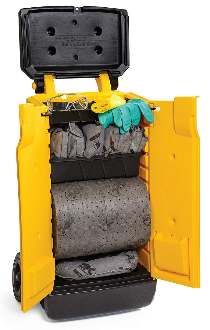 Шкафчик на колёсиках Brady Spill Kaddie с набором сорбентов