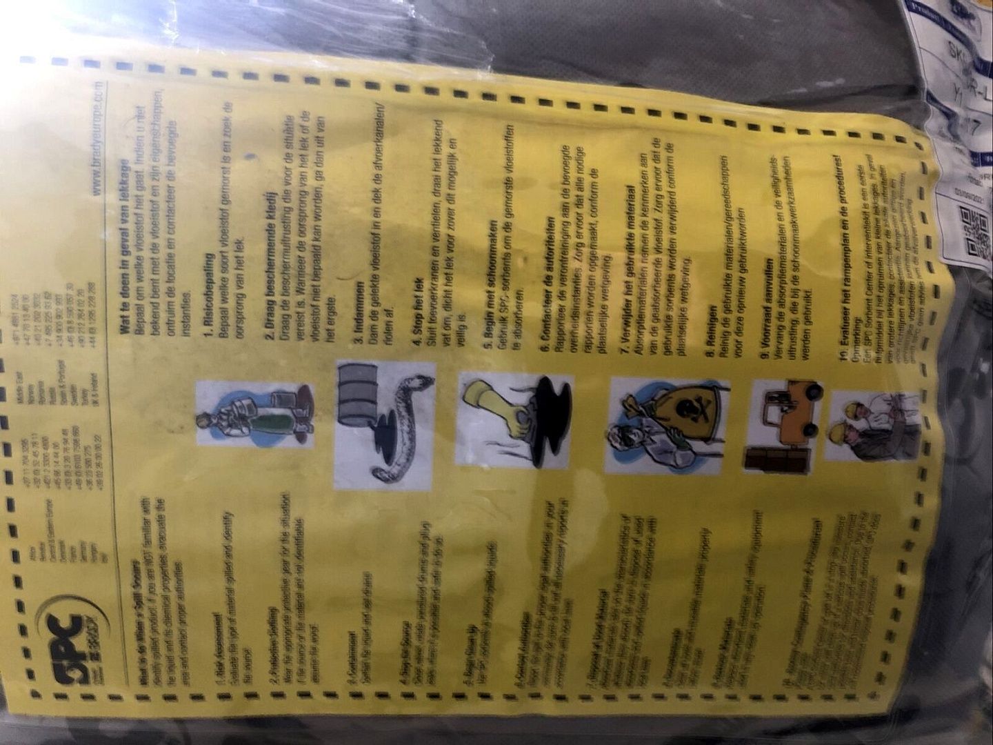 Комплекты устранения проливов Brady ADR для грузовых автомобилей