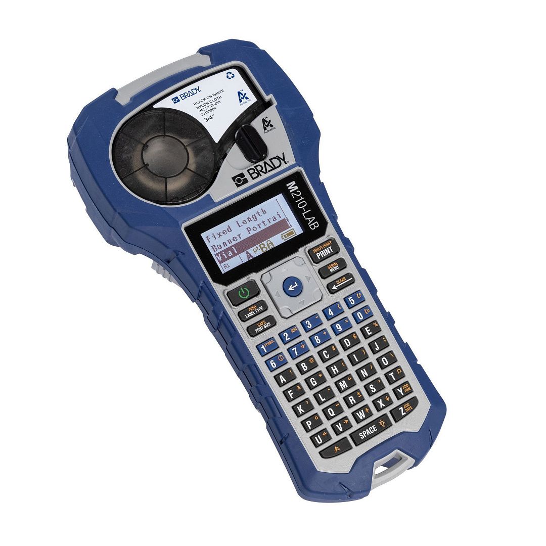 Принтер BRADY M210-LAB (Eng). Портативный принтер-маркиратор для лабораторий в картонной коробке с картриджем M21-750-7425