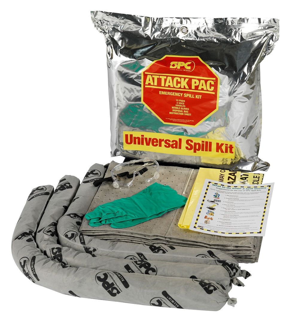 Комплекты устранения проливов Brady SPC Attack Pac одноразовый