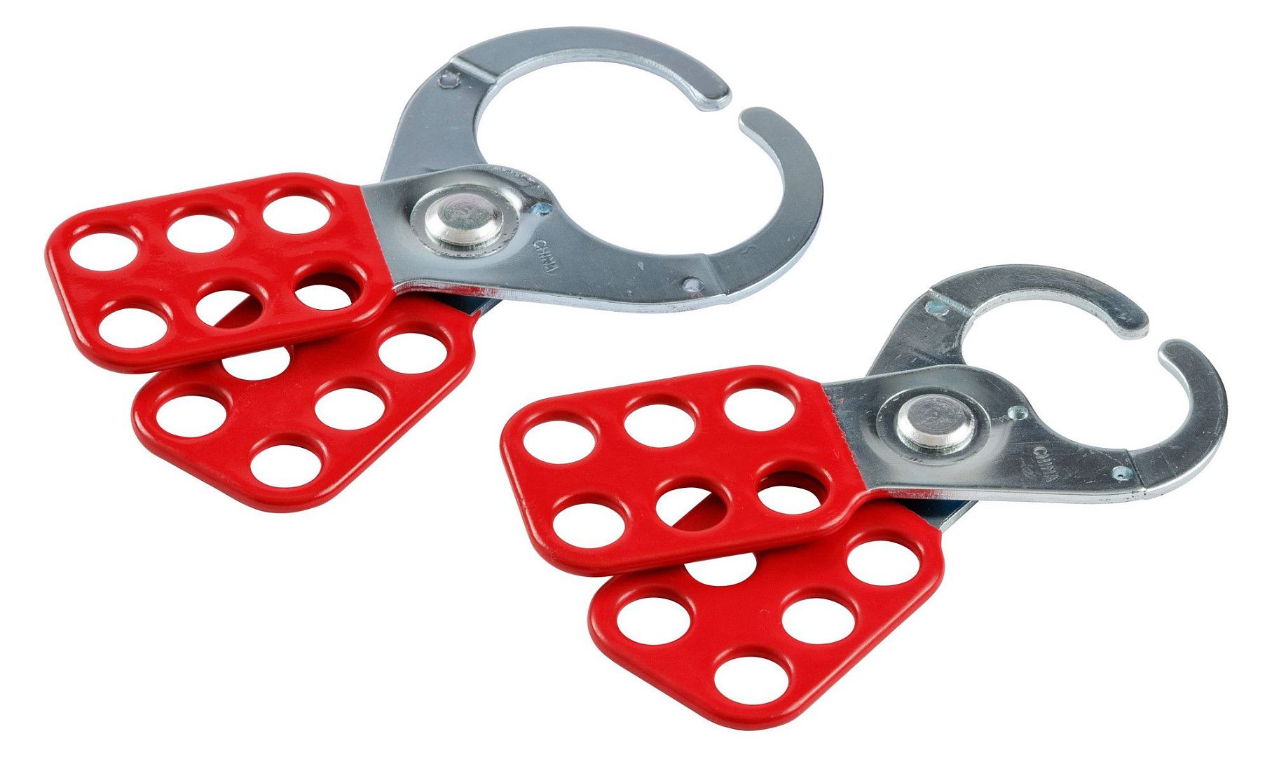 Множители замковые стандартные, сталь с виниловым покрытием, диаметр затвора – 25 мм, 114х40х10 мм, цвет – красный, 12 шт/упак