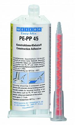 WEICON Easy-Mix PE-PP 45 двухкомпонентный конструкционный клей для РЕ-РР