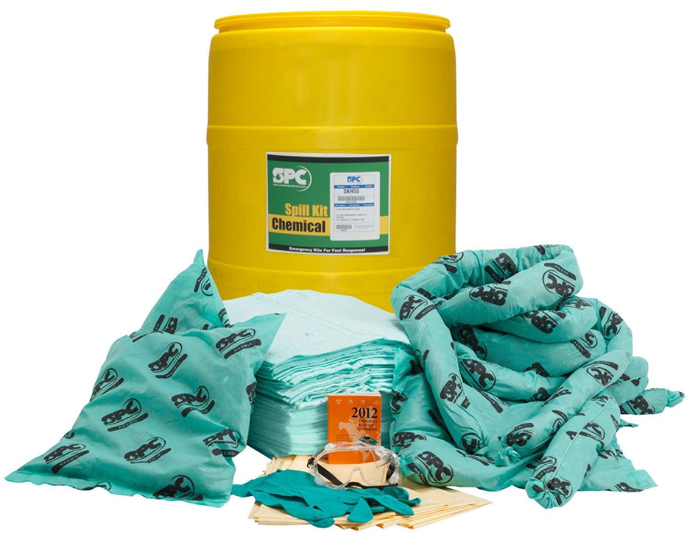 Комплект для устранения проливов Brady Drum Spill Kit в бочке (адсорбция 200 литров)
