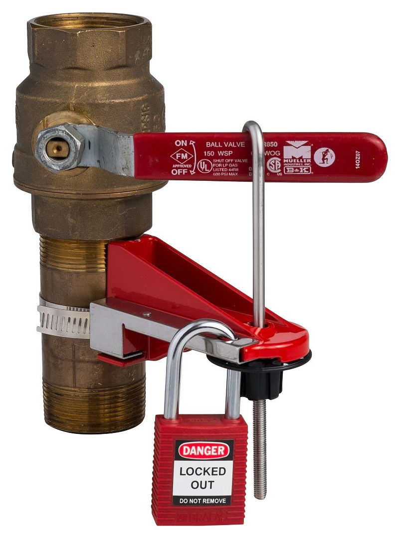 Блокиратор шарового вентиля Brady Perma-Mount