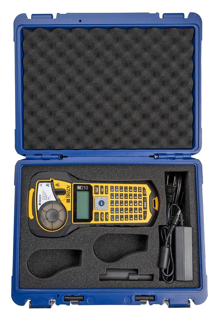Портативный принтер этикеток BRADY M210 в пластиковом кейсе с картриджем M21-750-499