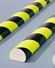 Самоклеющийся полиуретановый защитный амортизатор, модель С, желтый-черный,1 м