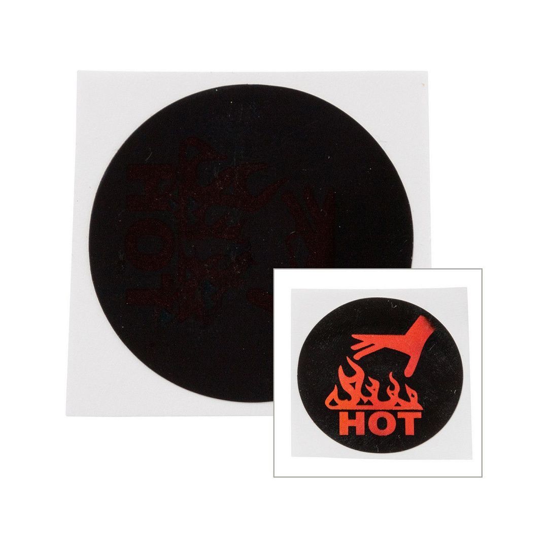 Этикетка-индикатор температур, 1-уровневая индикация, обратимая, с рисунком 