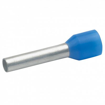 Втулочный изолир. наконечник 2,5мм2, длина втулки 18мм (цвет по DIN46228ч.4 - голубой) (100шт/упак)