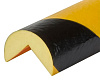 Самоклеющийся полиуретановый защитный амортизатор, модель А, фотолюминисцентный, желтый-черный,1 м