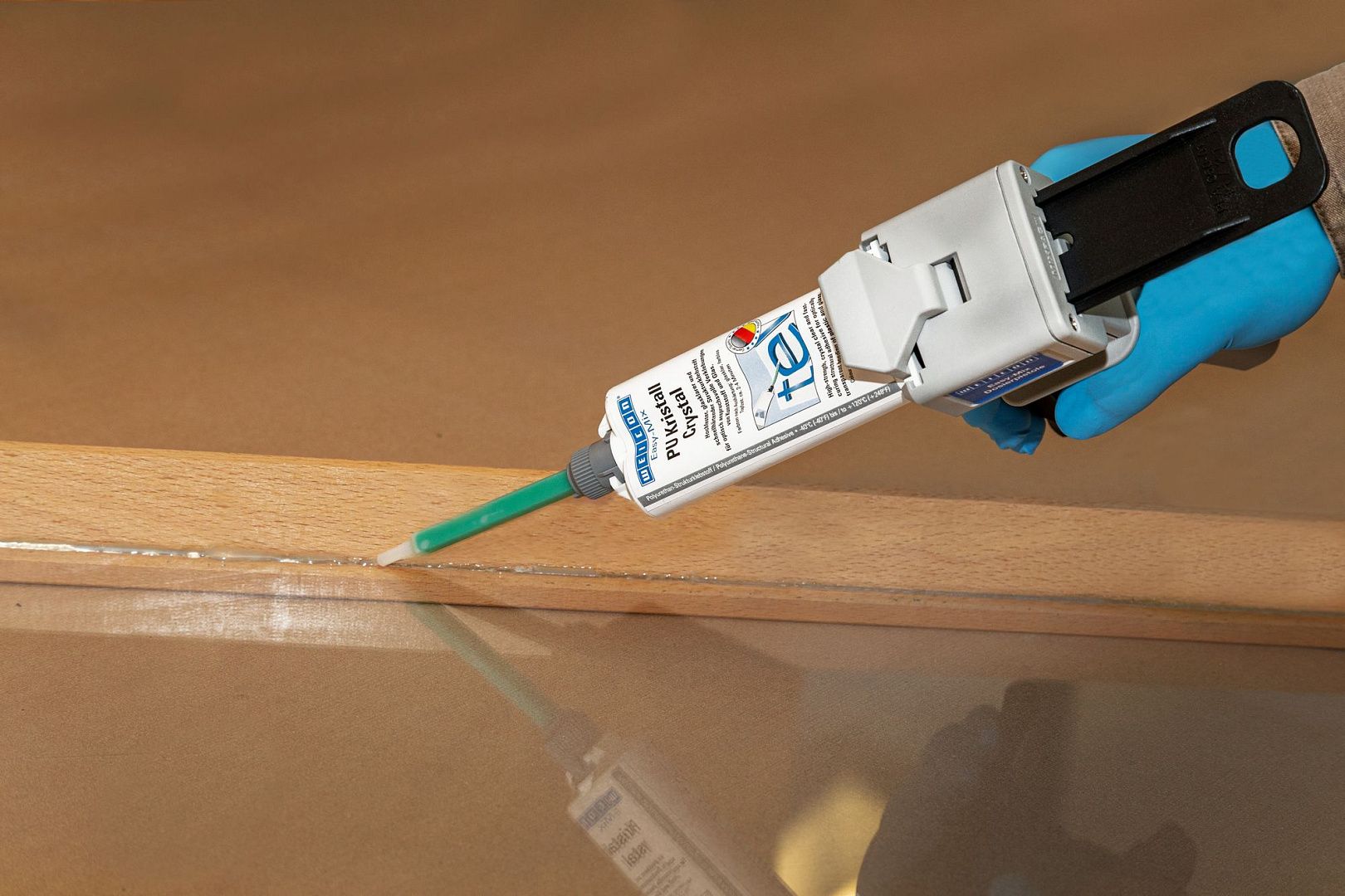 Полиуретановый клей WEICON Easy-Mix PU Kristall