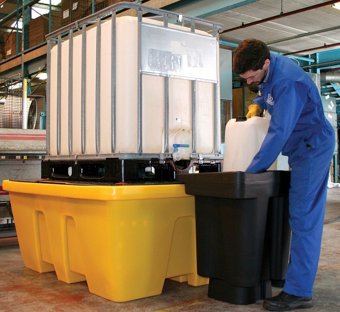 Поддоны Brady IBC Spill Pallet для удержания проливов из еврокубов