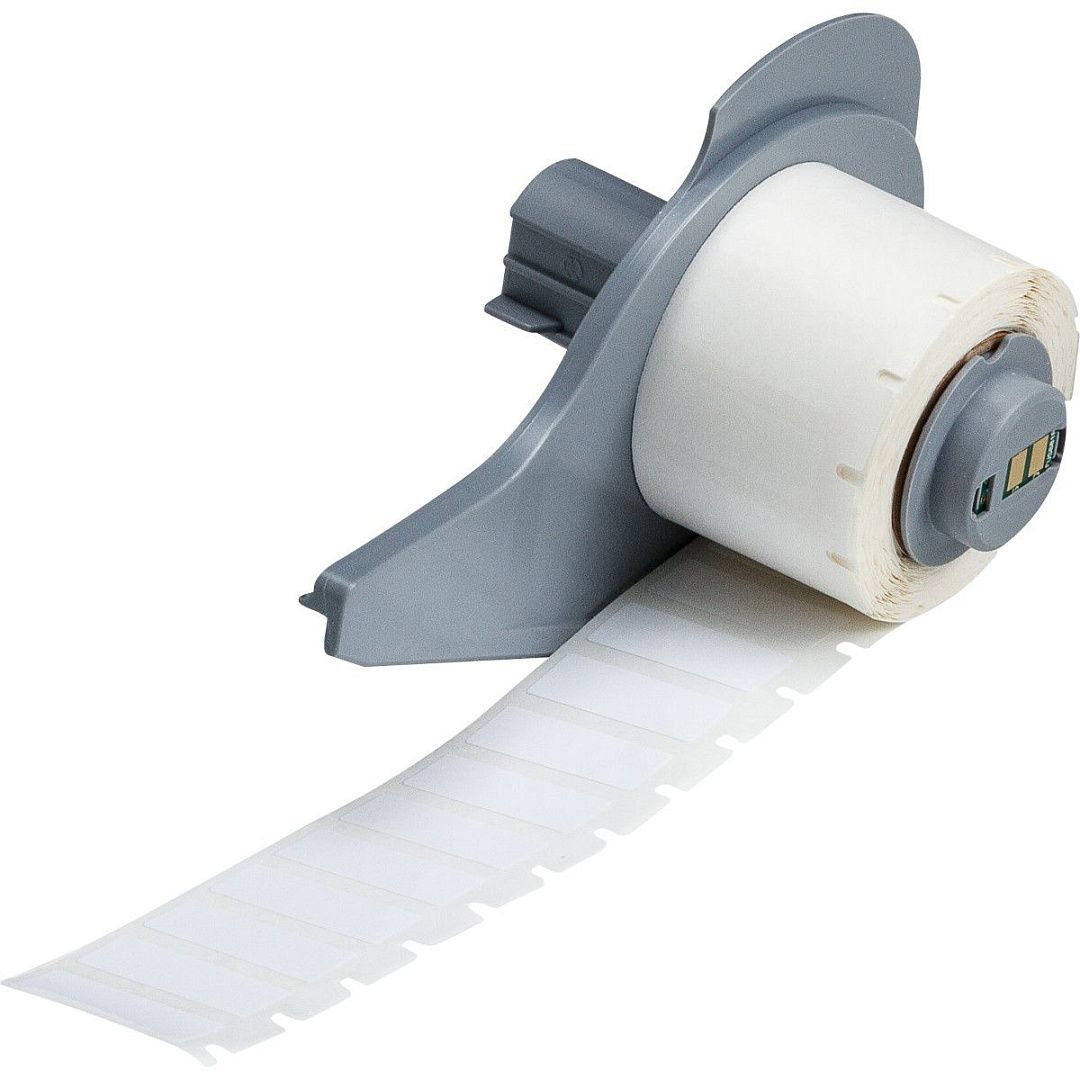 M7-16-492 этикетки, материал B-492, полиэстер, белый, размер 25.4х9.53мм, для туб 0.5-0.7мл, 500 шт. в упак.