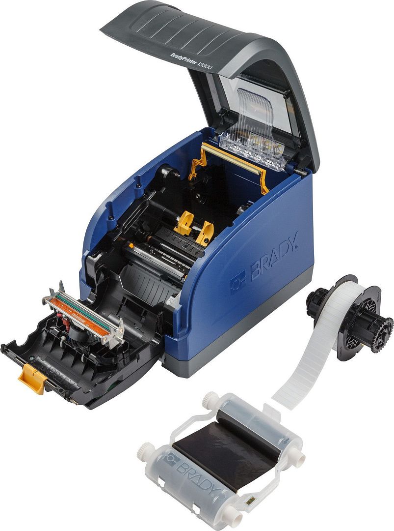 Принтер BRADY i3300-C-EU-W-PWID с ПО BWS PWID Suite. Без клавиатуры. В компл.: шнур питания, USB-кабель, компакт-диск с руководством, набор для чистки и печатное краткое руководство по эксплуатации.