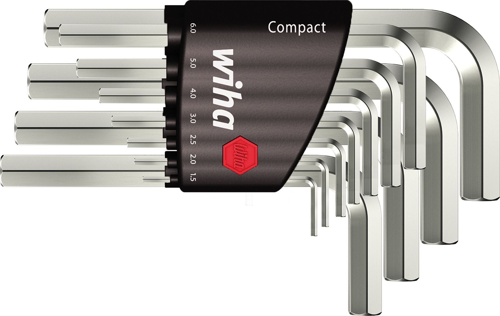 Набор ключей Wiha Compact Шестигранник, 9 предметов короткие
