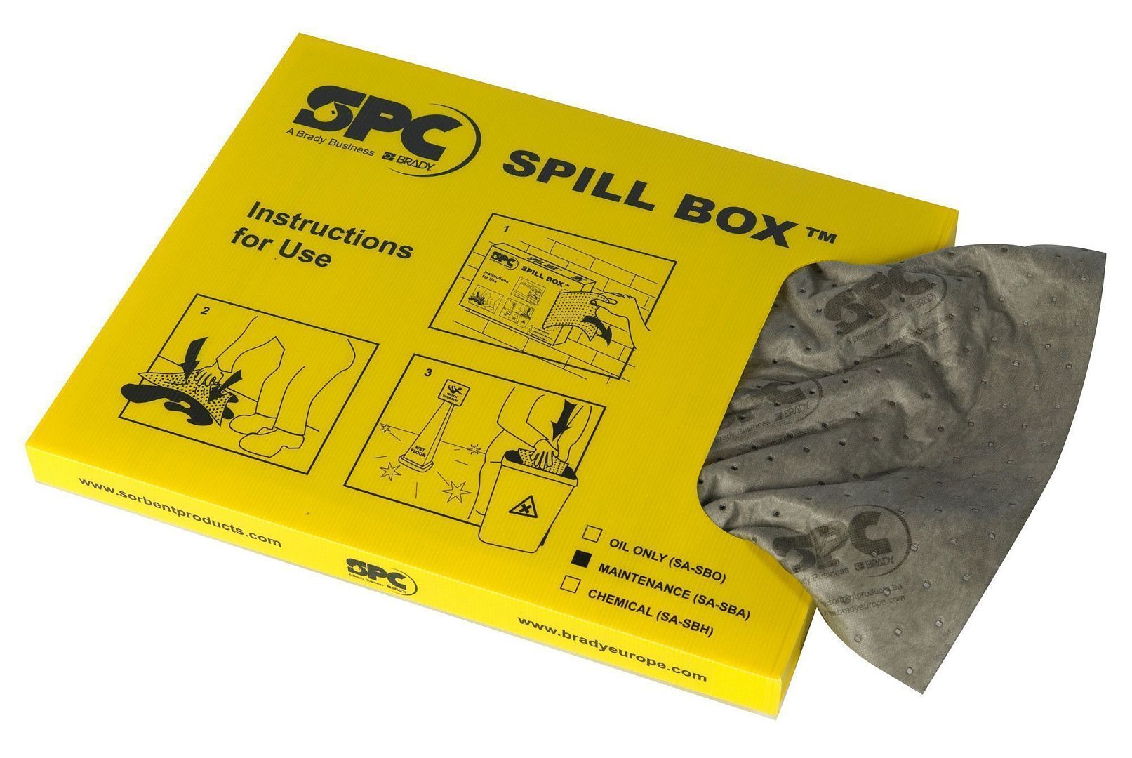 Мобильная станция Brady SitePoint с набором устранения проливов HandySorb Kit