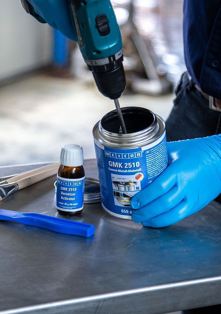 Контактный клей WEICON GMK 2510 двухкомпонентный