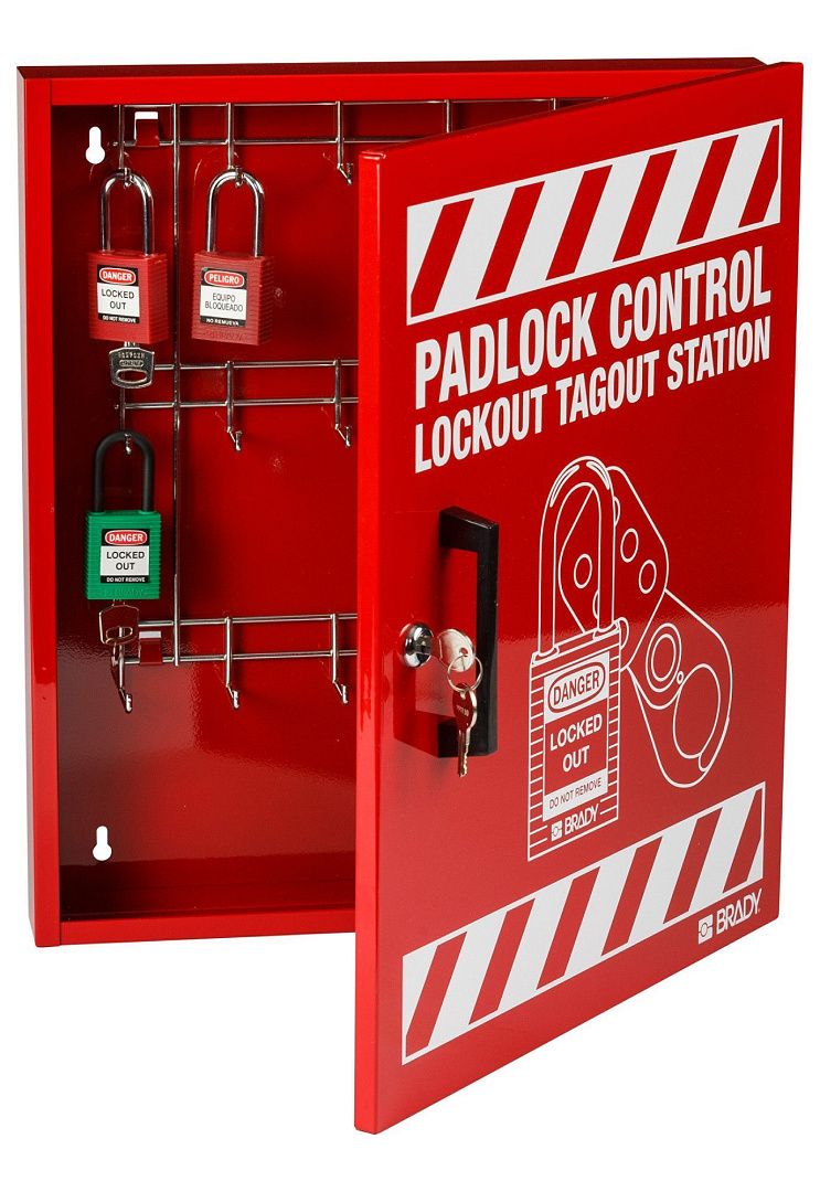 Станция для замков Brady металлическая