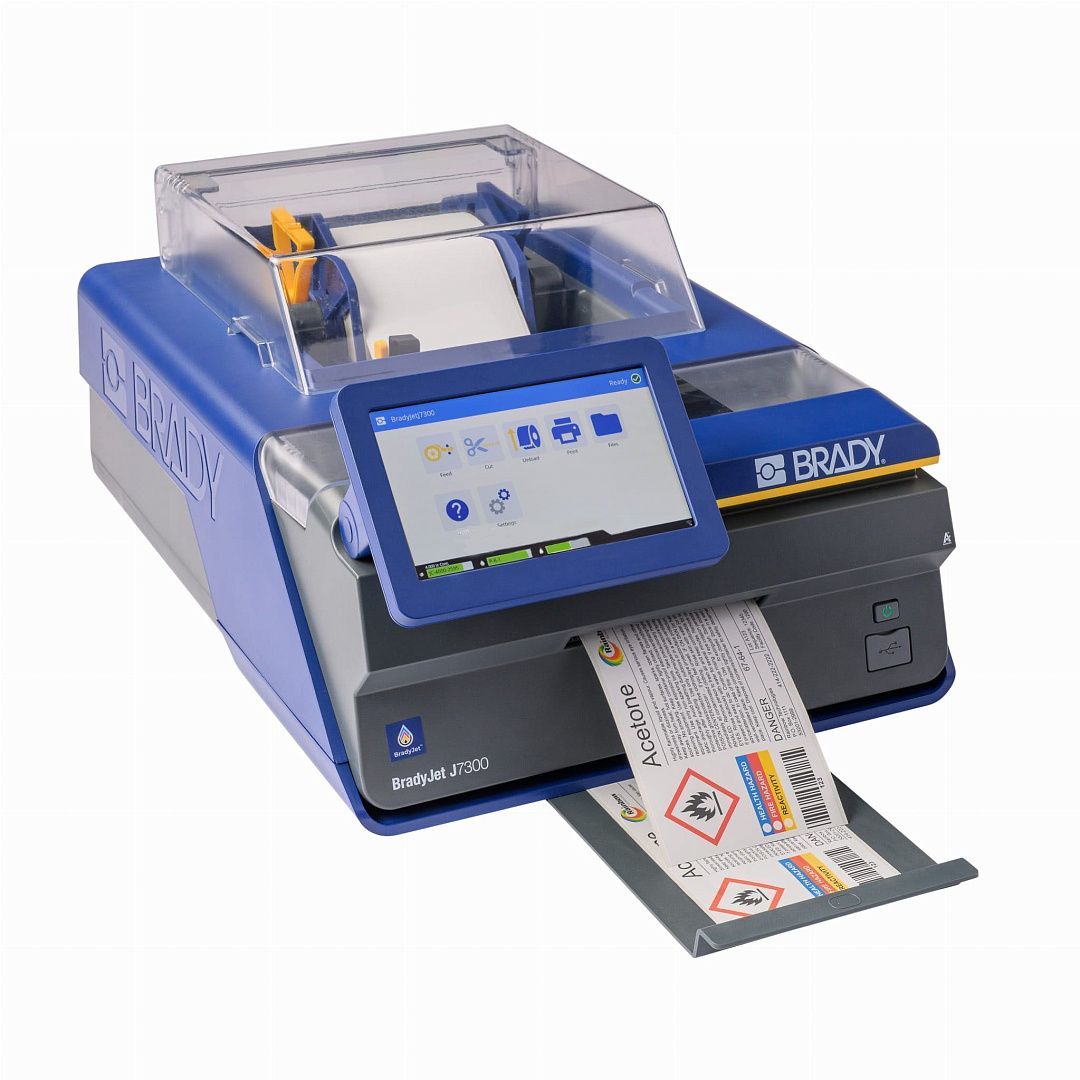 Промышленный цветной принтер этикеток BRADY J7300
