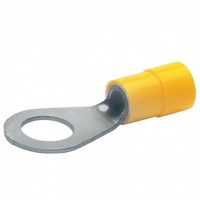 Кольцевой изолир. наконечник 4,0-6,0мм2 под винт М10 (желт.) (100шт/упак)