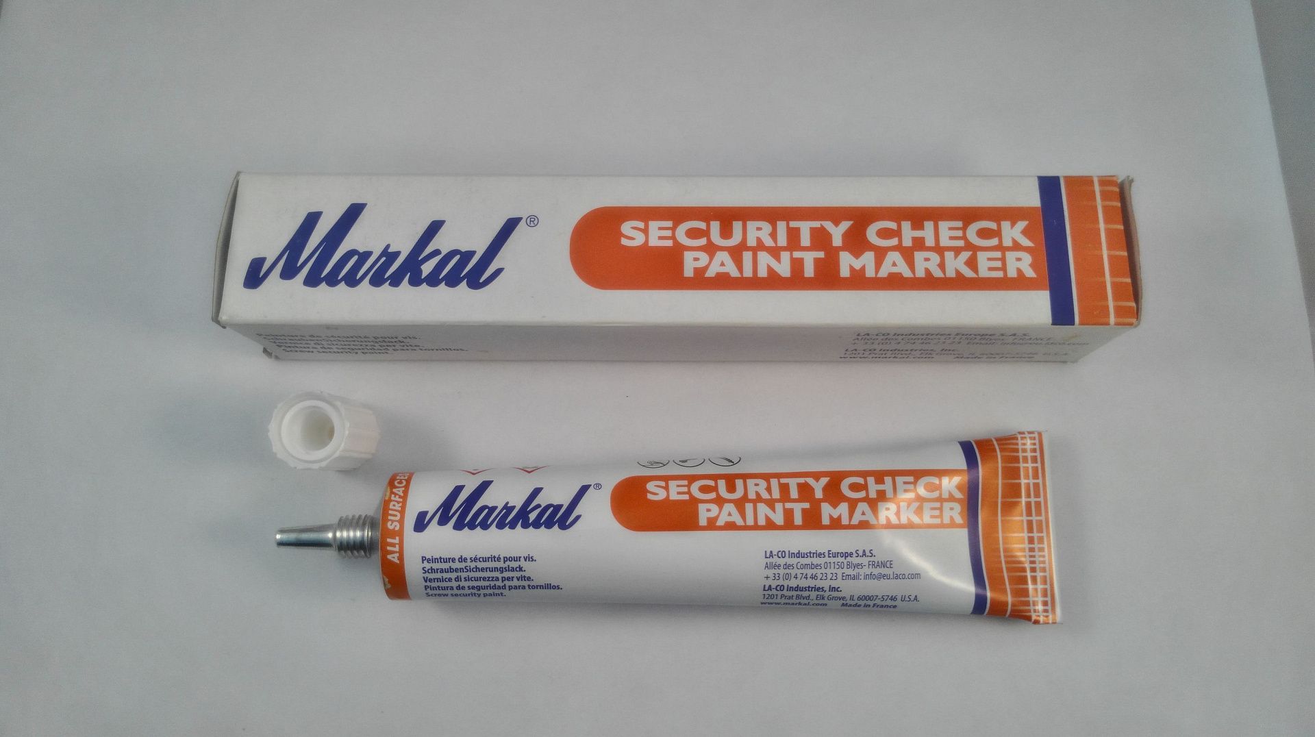 Пром.маркер MARKAL SECURITY CHECK ORIGINAL, Белый