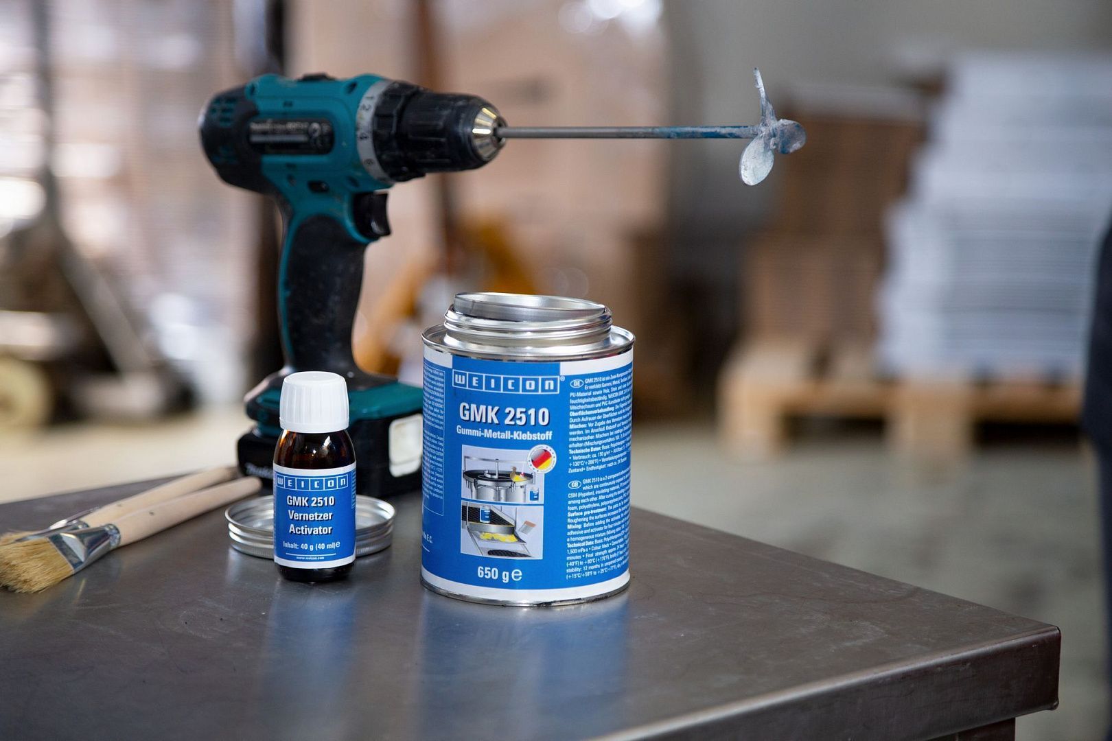 10034480 WEICON GMK 2510 Двухкомпонентный контактный клей (0,69 кг)