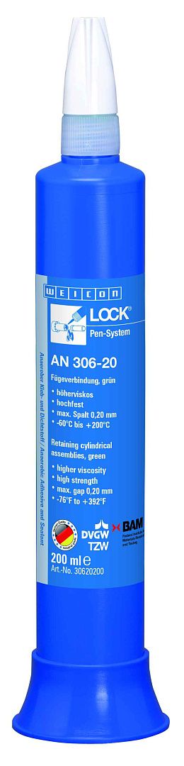 10020023 WEICONLOCK AN 306-20 Фиксатор цилиндрических узлов (200 мл) высокая вязкость, высокая сила фиксации,