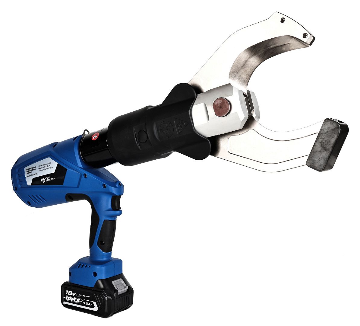 Кабелерез электрогидравлический ЮМП ЭЛЕКТРО GTA-140-105C аккумуляторный для резки кабеля и провода