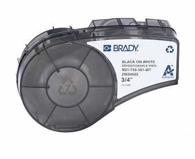 Картридж Brady для принтеров M210, M211 и BMP21 материал B-581 перемещаемый винил, лента