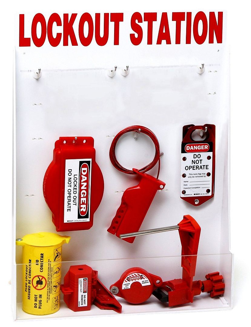 Станция Brady для блокираторов открытая