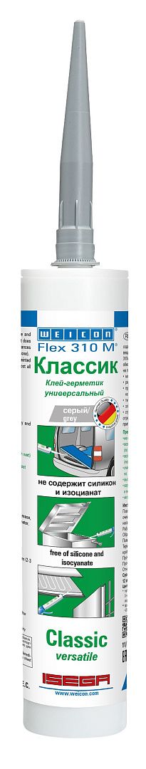 10010026 WEICON Flex 310 M Классик MS-Полимер (310 мл) серый