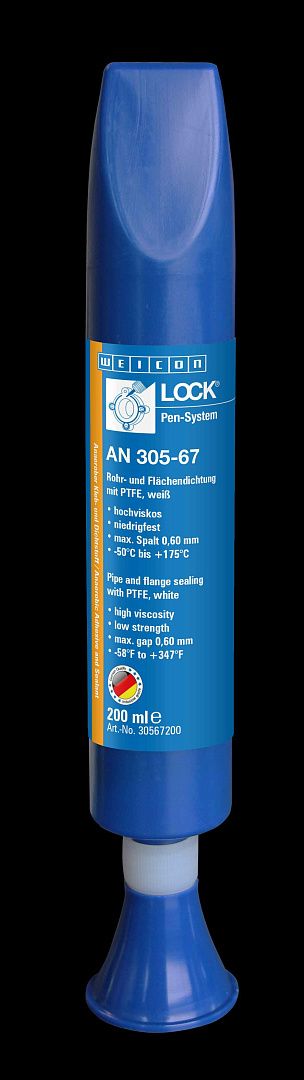 10033883 WEICONLOCK AN 305-67 Герметизация труб и фланцев (200 мл) средняя прочность, высокая вязкость, макс.