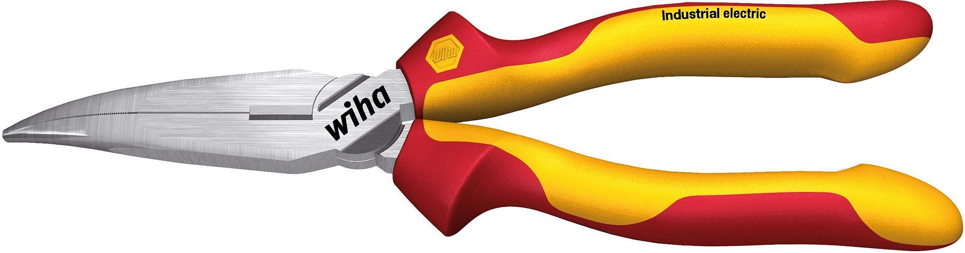 Плоскокруглогубцы Wiha Industrial electric с режущей кромкой изогнутой формы