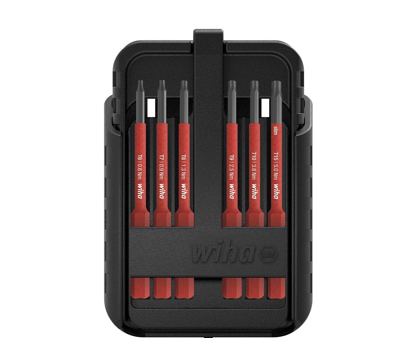 Набор бит Wiha slimBit electric в коробке (12 предметов, TORX и TORX PLUS)