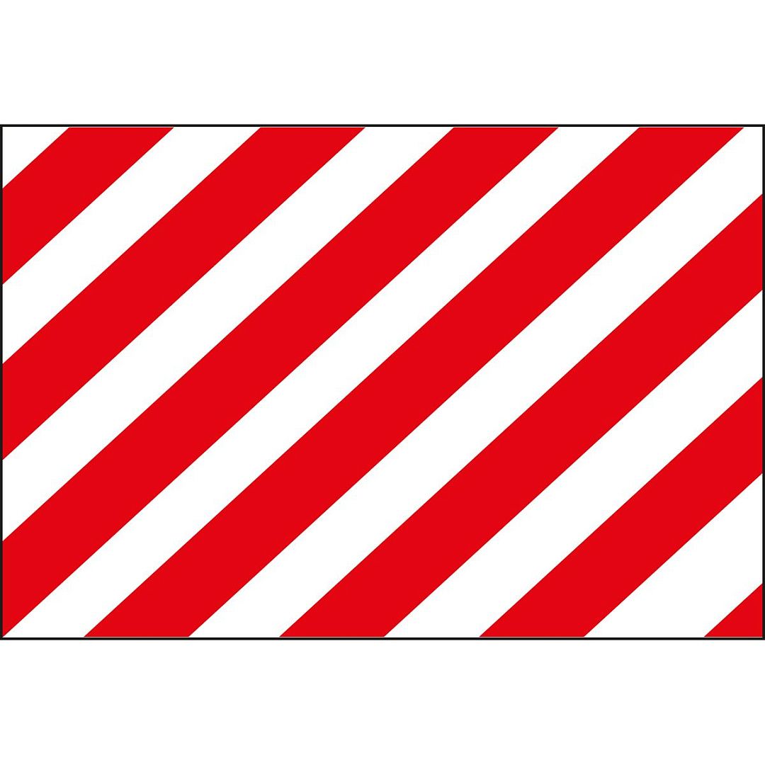 Предупреждающие панели, красно-белые, 286*428 мм, 10 штук