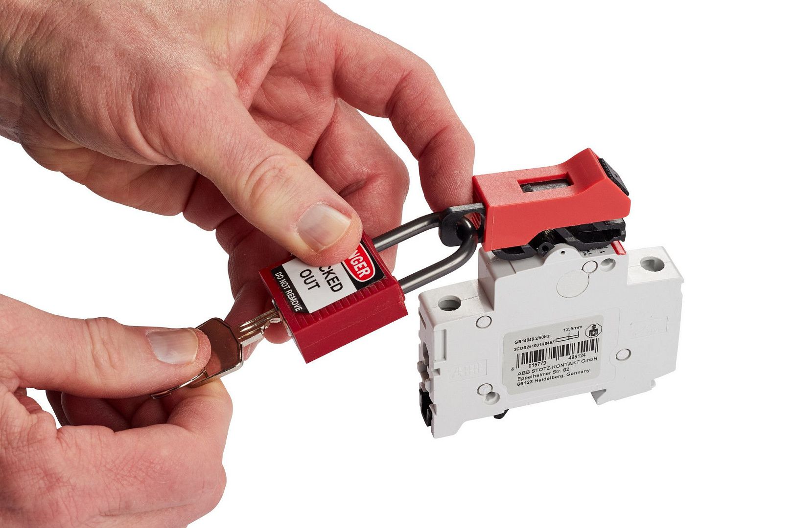 Блокиратор полюсных автоматов Brady с винтом