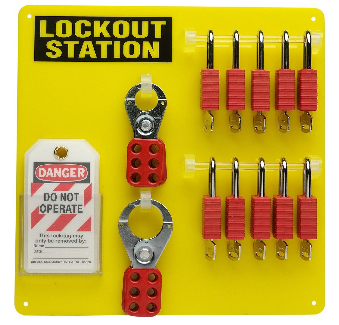 Стенд на 5 замков, акрил, 292х393 мм, цвет – желтый, 1 шт/упак