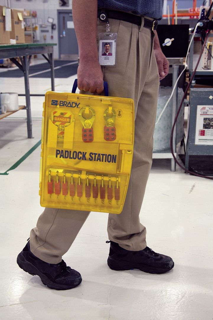 Станция для замков Brady переносная