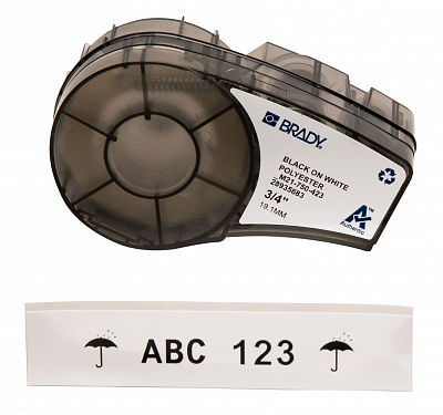 Картридж Brady для принтеров M210, M211 и BMP21 материал B-423 полиэстер, лента