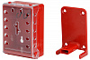 Бокс групповой компактный, пластик, количество отверстий для замков – 12, 149х100х70 мм, цвет – красный, 1 шт/упак 