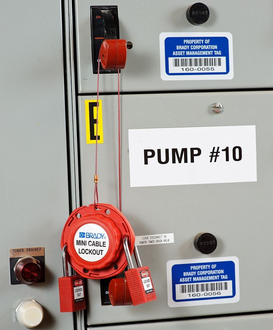 Блокиратор Brady тросовый компактный