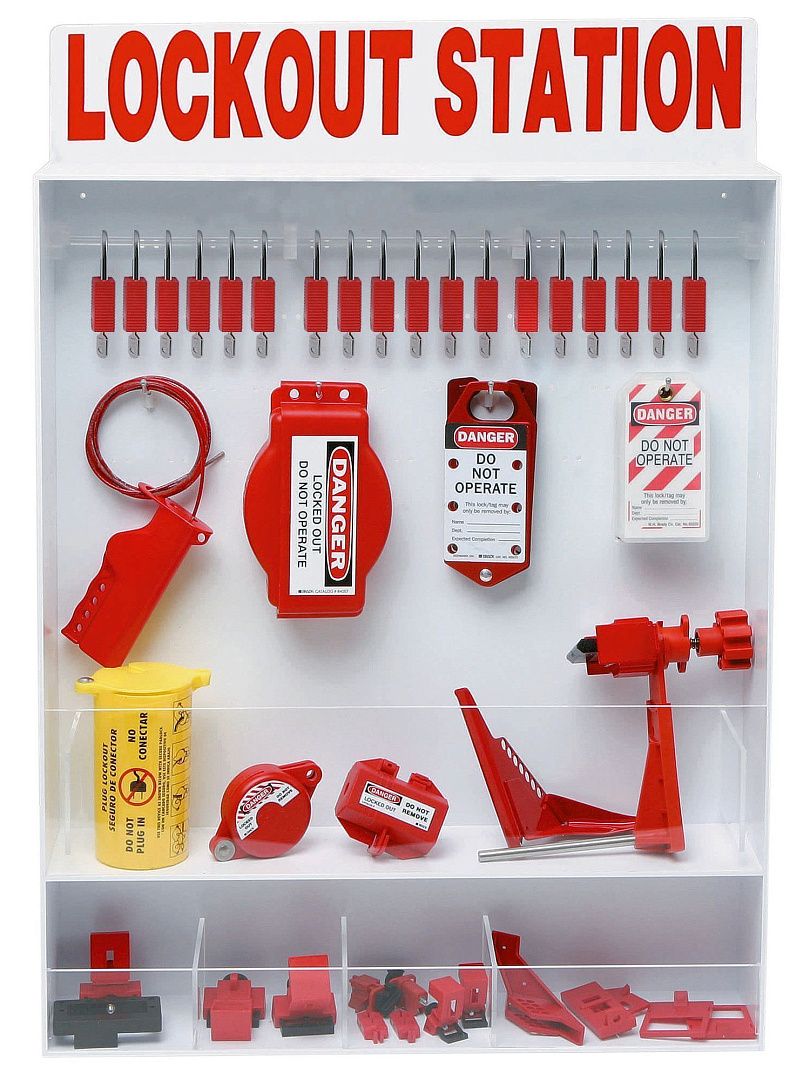 Станция Brady для блокираторов открытая