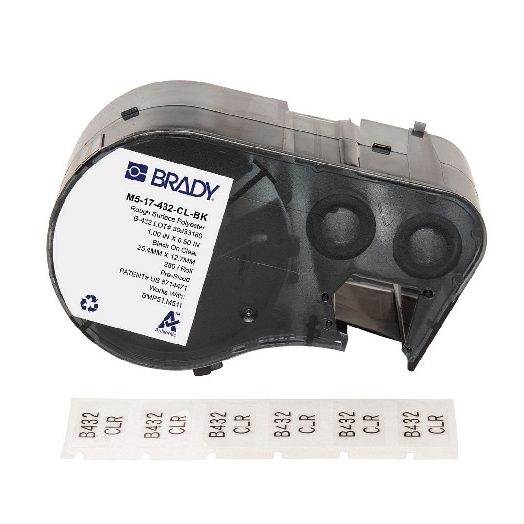 Картридж для принтеров Brady BMP41, BMP51, M510, M410, M511, материал В-432, полиэстер