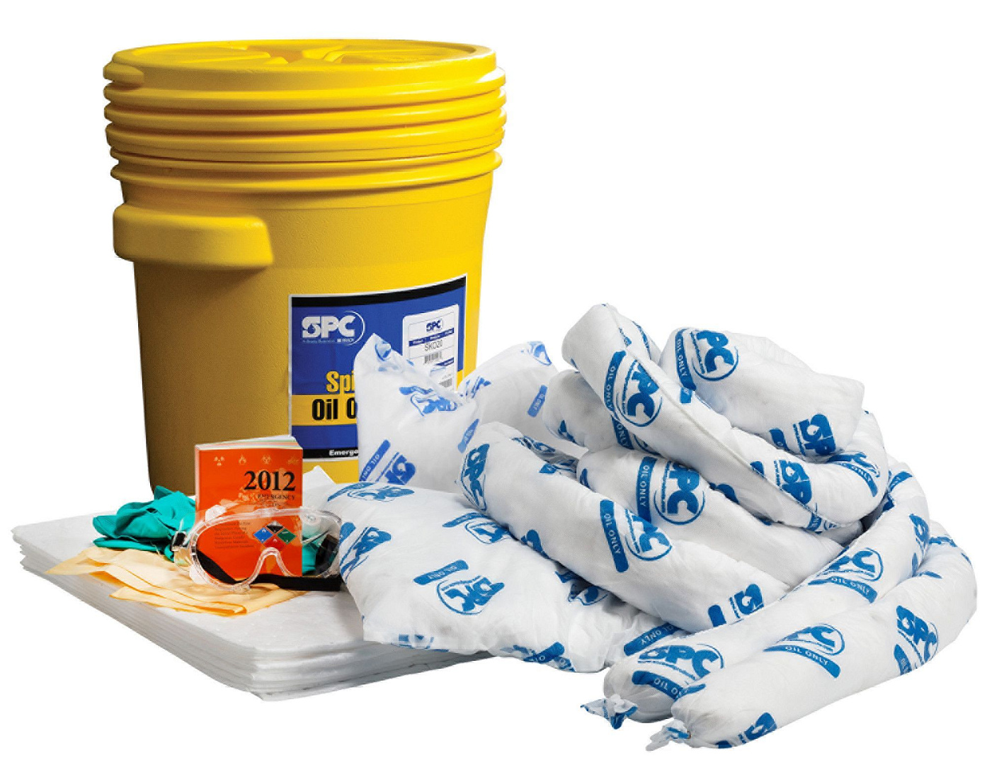 Комплект для устранения проливов Brady Lab Spill Kit в бочке (адсорбция 60 литров)