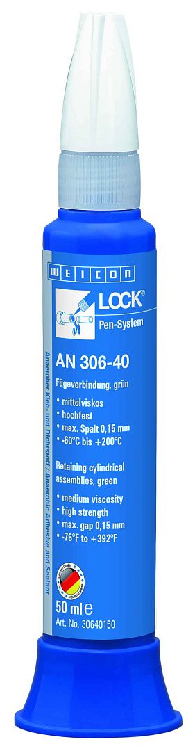 10017890 WEICONLOCK AN 306-40 Фиксатор цилиндрических узлов (50 мл) средняя вязкость, высокая сила фиксации,