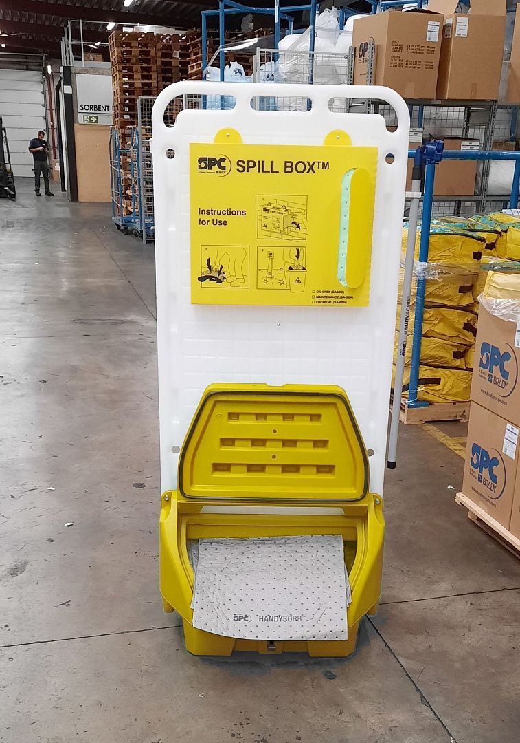 Мобильная станция Brady SitePoint с набором устранения проливов HandySorb Kit