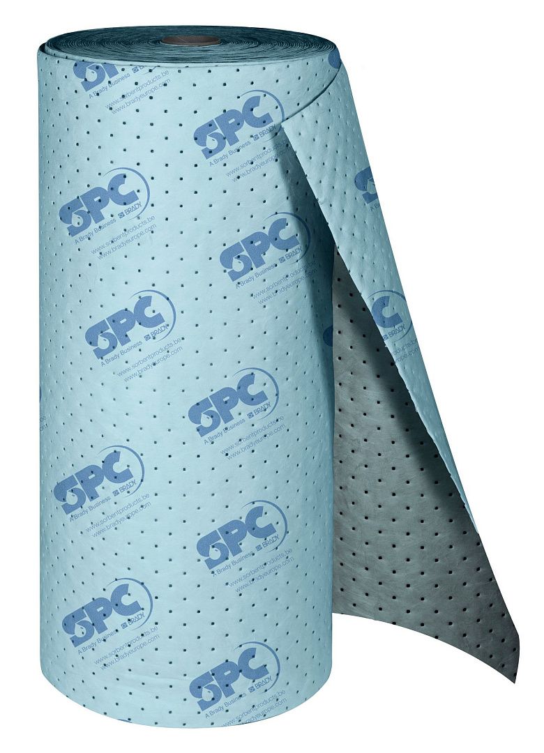 Салфетки в рулоне масловпитывающие Brady SPC BLUE (рифлёные, спабонд, 2-слойные)
