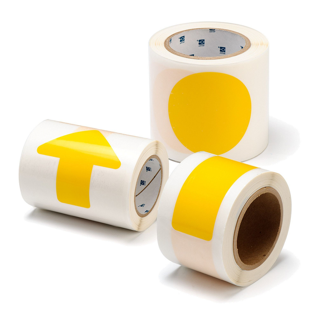 Метки Brady ToughStripe на прозрачной ленте, фиксированный шаг, полоски, полиэстер B-514