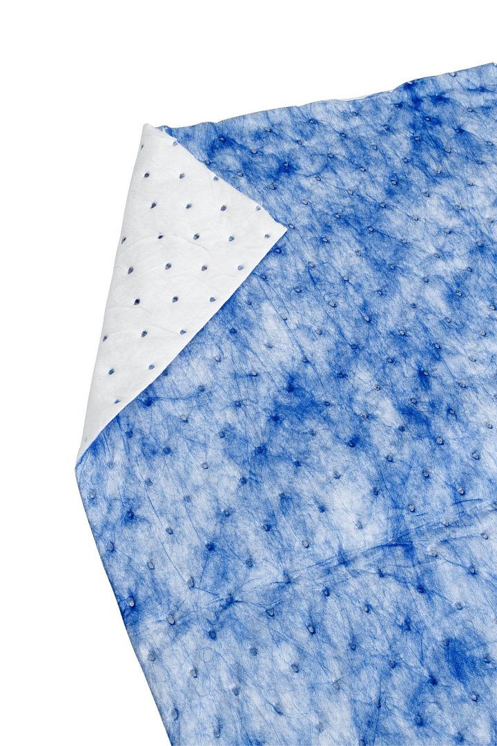 Салфетки масловпитывающие Brady SPC BLUE (рифлёные, спабонд, 2-слойные)